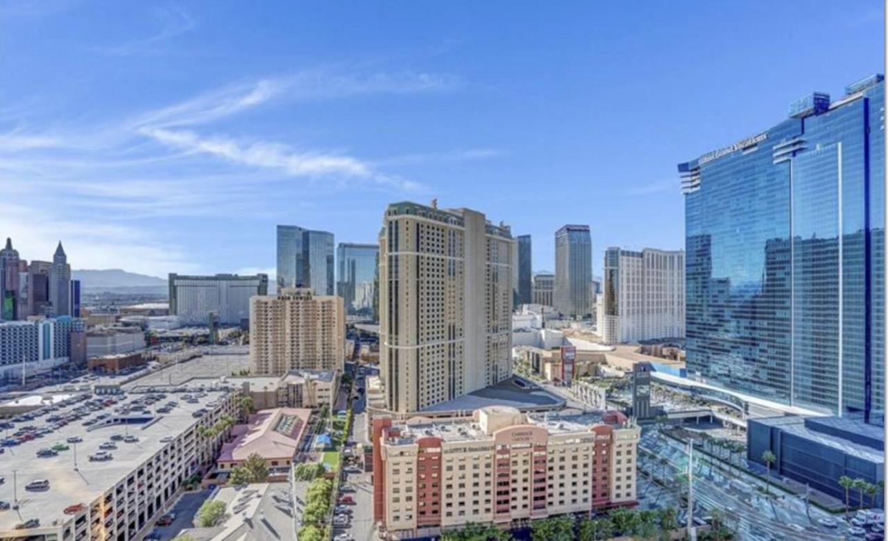 Balcony Full Strip View Suite Mgm Signature Free Valet Las Vegas Eksteriør bilde