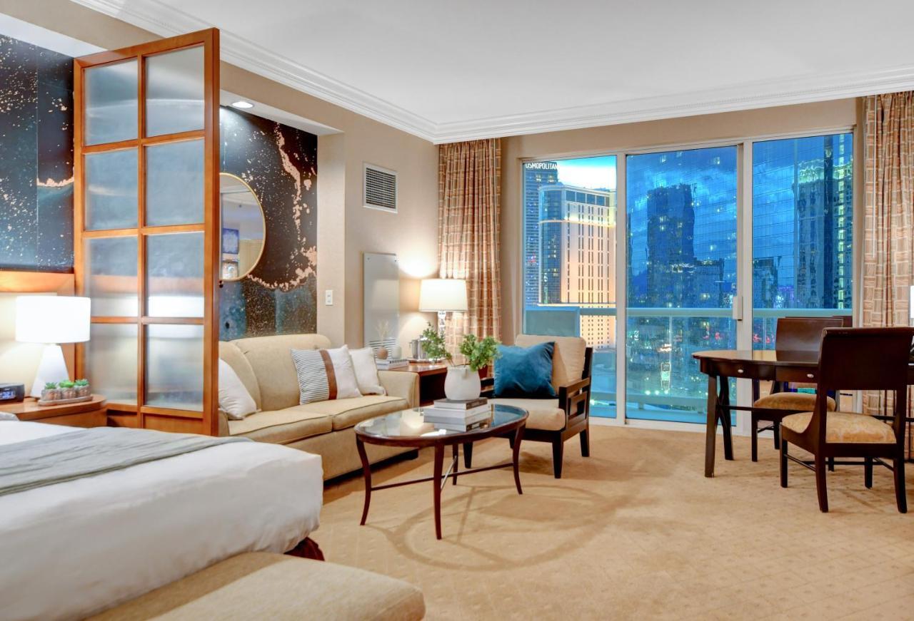 Balcony Full Strip View Suite Mgm Signature Free Valet Las Vegas Eksteriør bilde