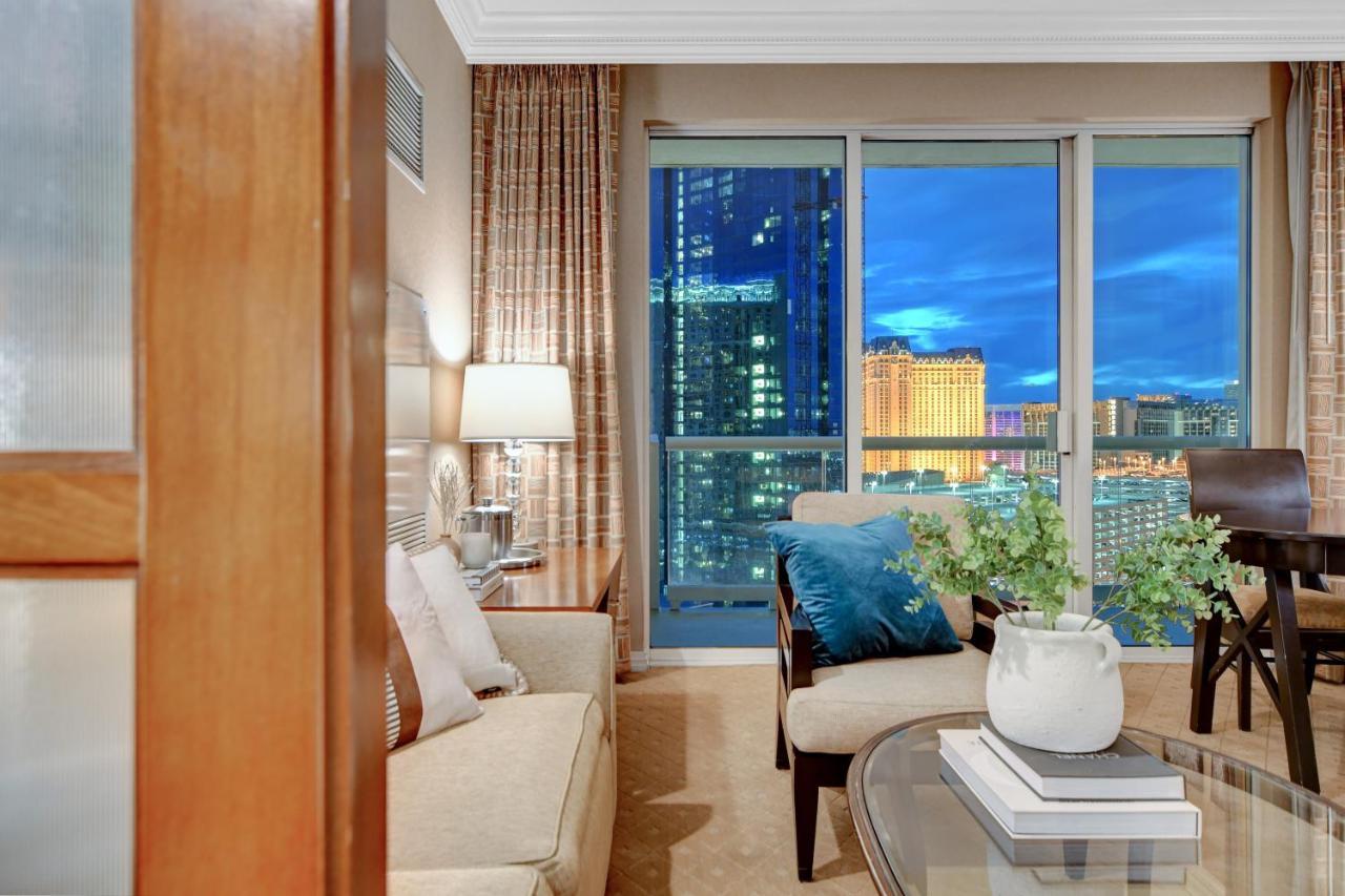 Balcony Full Strip View Suite Mgm Signature Free Valet Las Vegas Eksteriør bilde