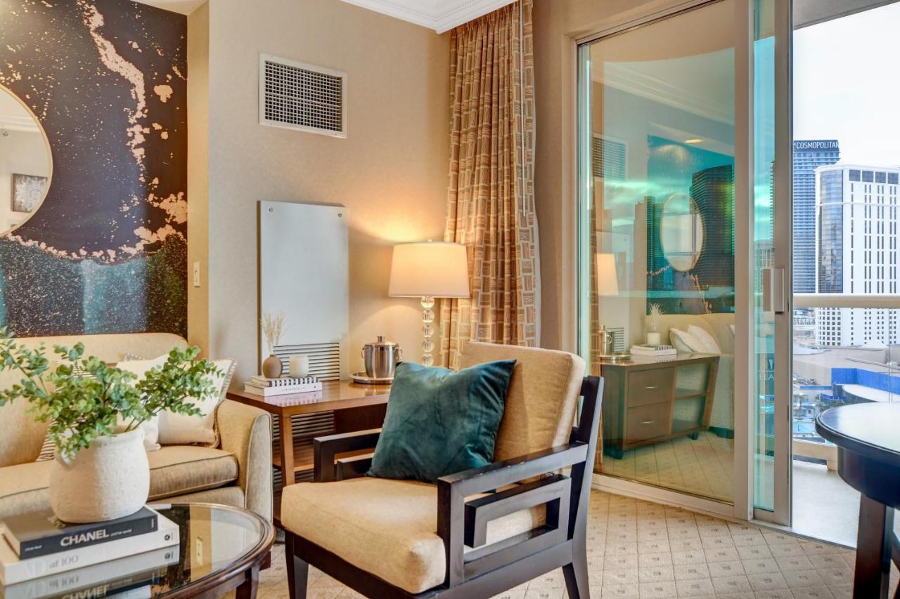 Balcony Full Strip View Suite Mgm Signature Free Valet Las Vegas Eksteriør bilde