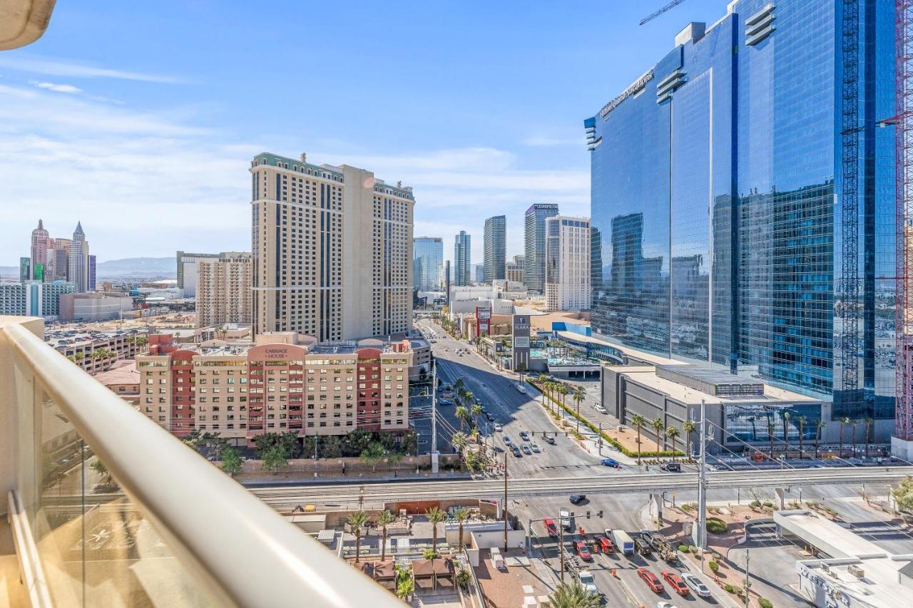 Balcony Full Strip View Suite Mgm Signature Free Valet Las Vegas Eksteriør bilde